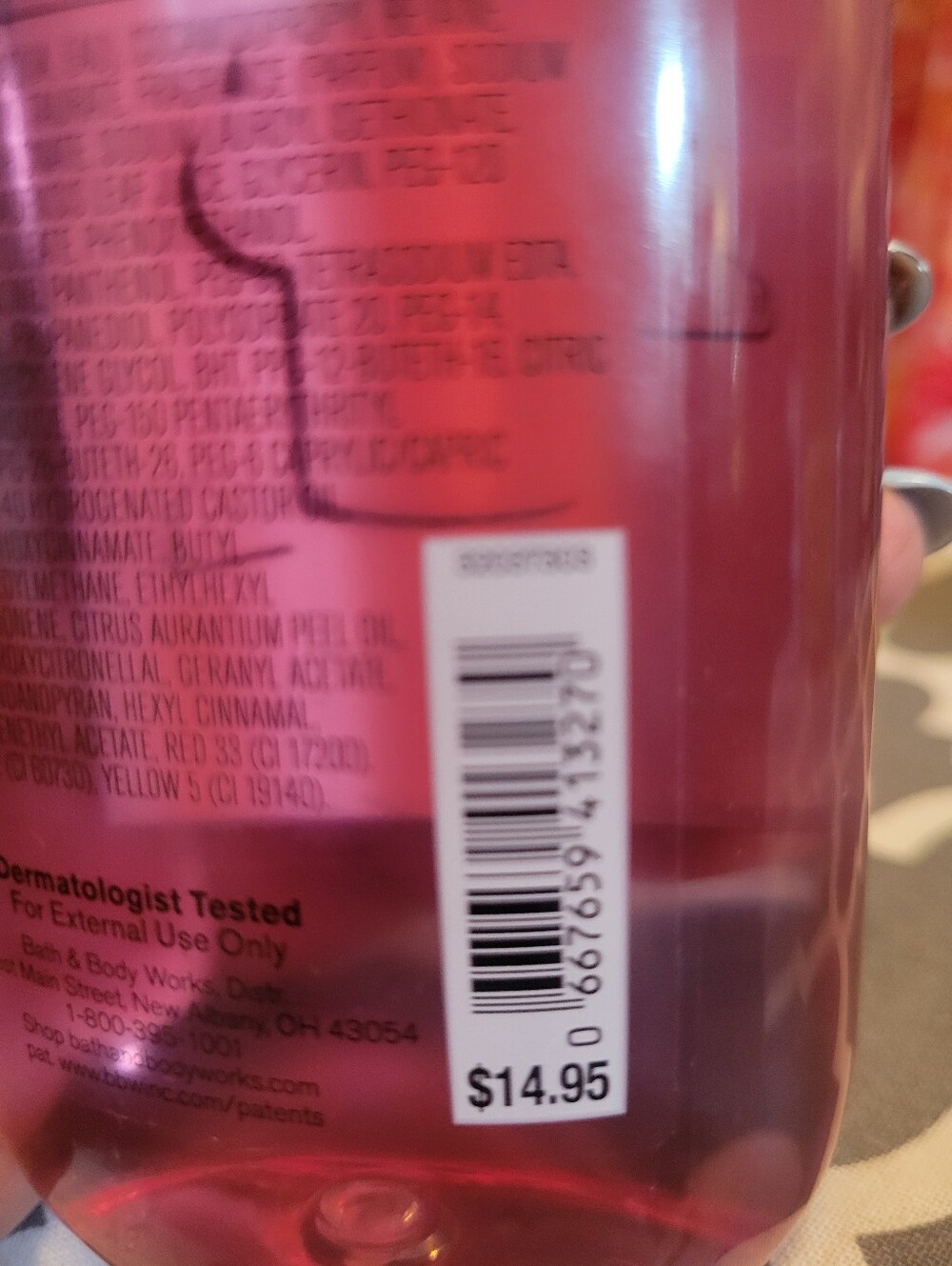 Bath& Body Works Watermelon Mojito Body Wash - Picture 4 of 4